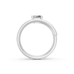 Load image into Gallery viewer, Asira Emerald Solitaire Diamond spiral Womens Ring
