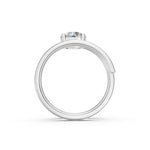 Load image into Gallery viewer, Atira Round Solitaire Diamond spiral Womens Ring
