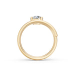 Load image into Gallery viewer, Atira Round Solitaire Diamond spiral Womens Ring
