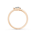 Load image into Gallery viewer, Avani Pear Solitaire Diamond Gap Womens Ring
