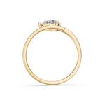 Load image into Gallery viewer, Avani Pear Solitaire Diamond Gap Womens Ring
