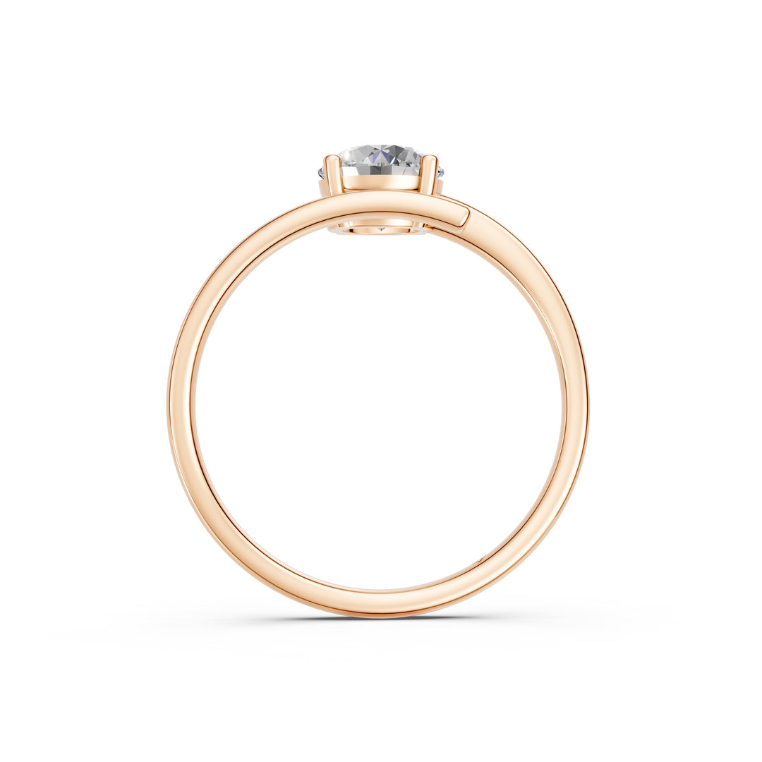 Ayana Round Solitaire Diamond Gap Womens Ring