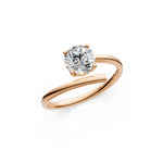 Load image into Gallery viewer, Ayana Round Solitaire Diamond Gap Womens Ring
