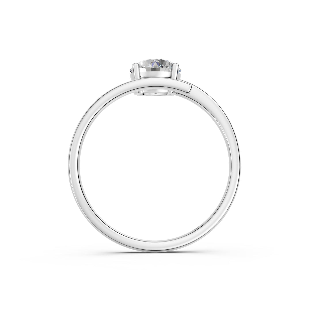 Ayana Round Solitaire Diamond Gap Womens Ring