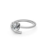 Load image into Gallery viewer, Ayana Round Solitaire Diamond Gap Womens Ring

