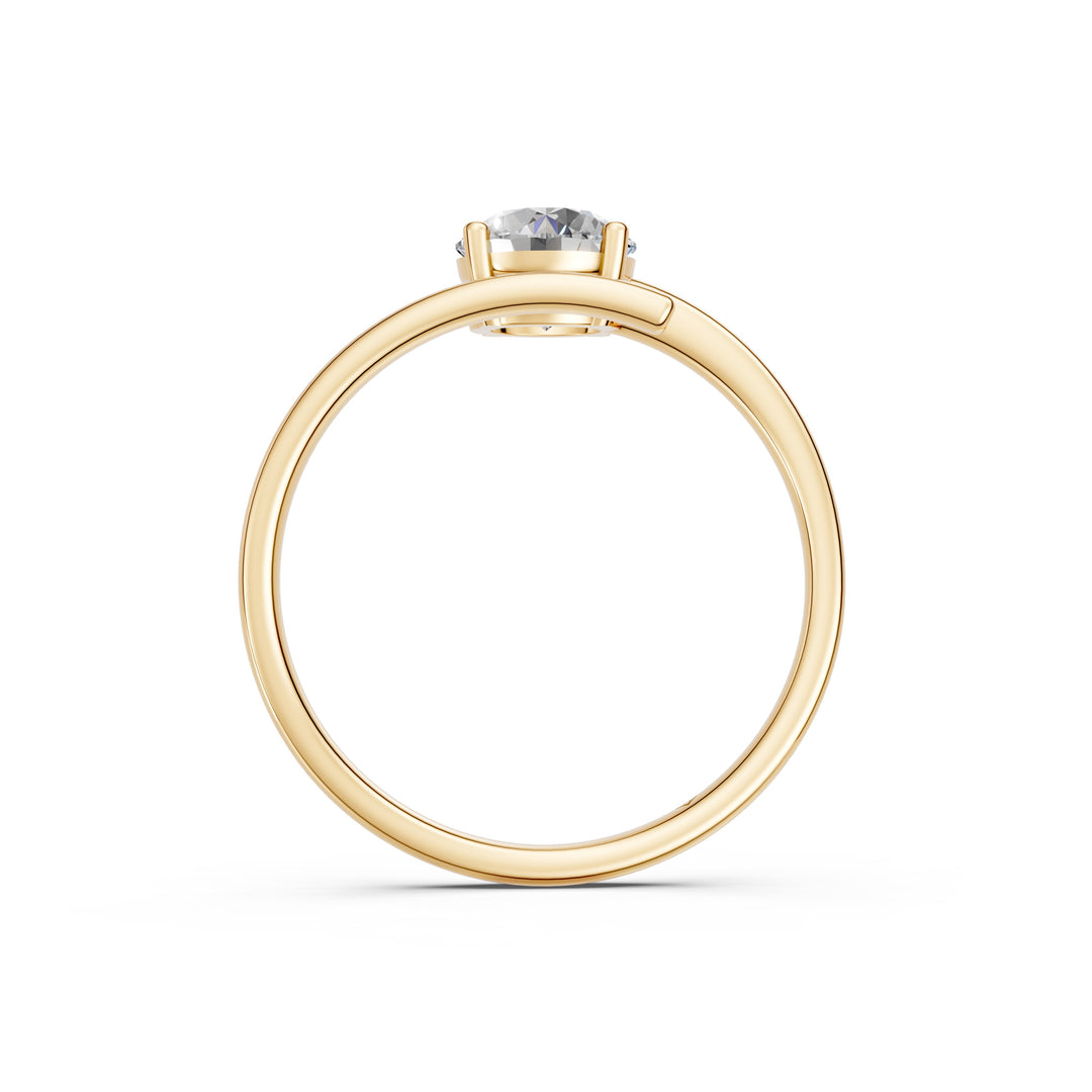 Ayana Round Solitaire Diamond Gap Womens Ring
