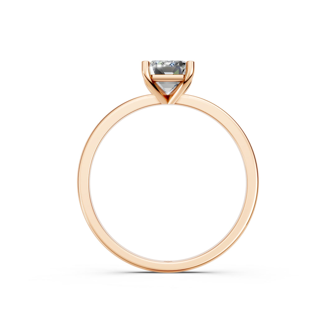 Faria Emerald Solitaire Diamond Womens Ring
