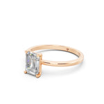 Load image into Gallery viewer, Faria Emerald Solitaire Diamond Womens Ring
