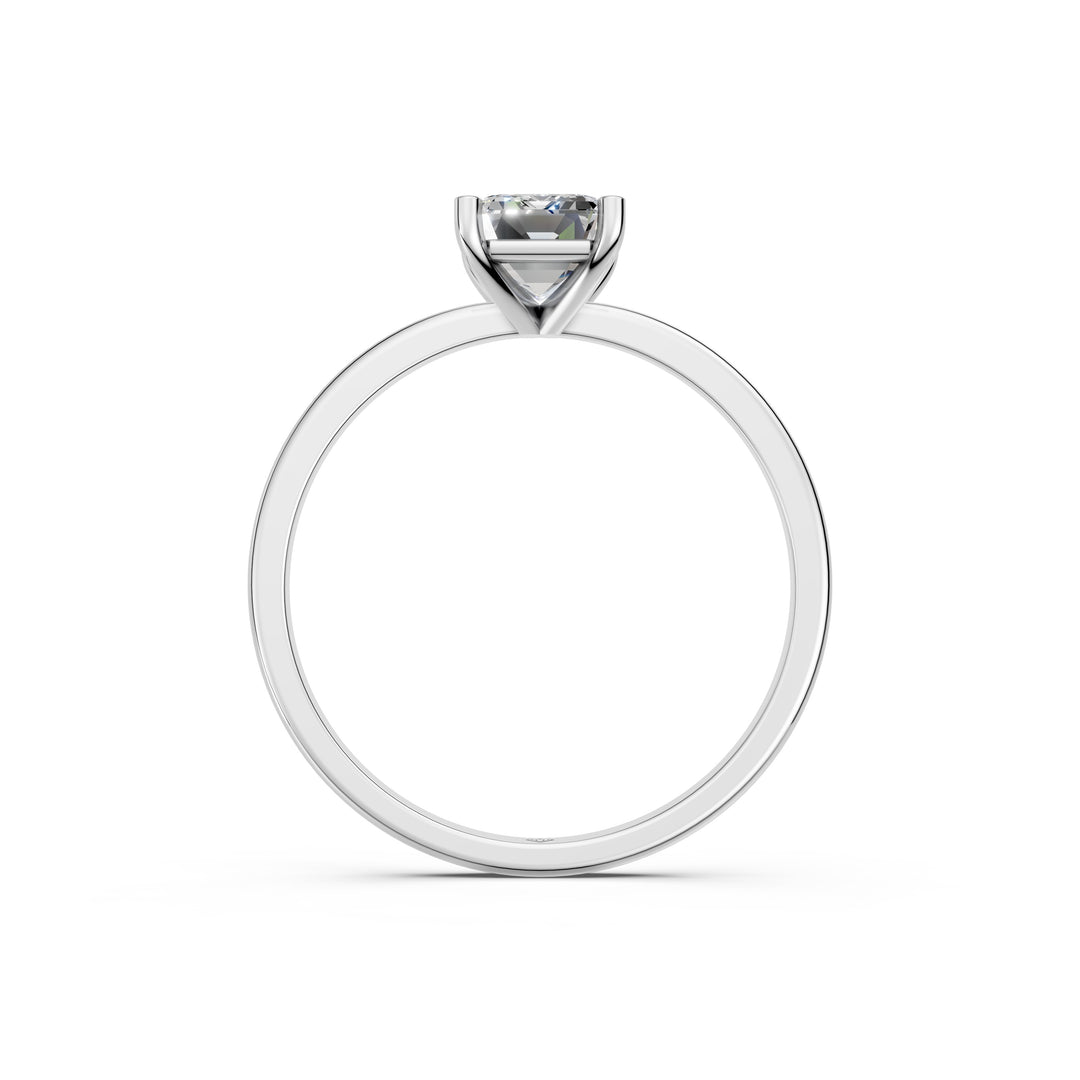 Faria Emerald Solitaire Diamond Womens Ring