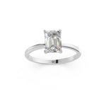 Load image into Gallery viewer, Faria Emerald Solitaire Diamond Womens Ring

