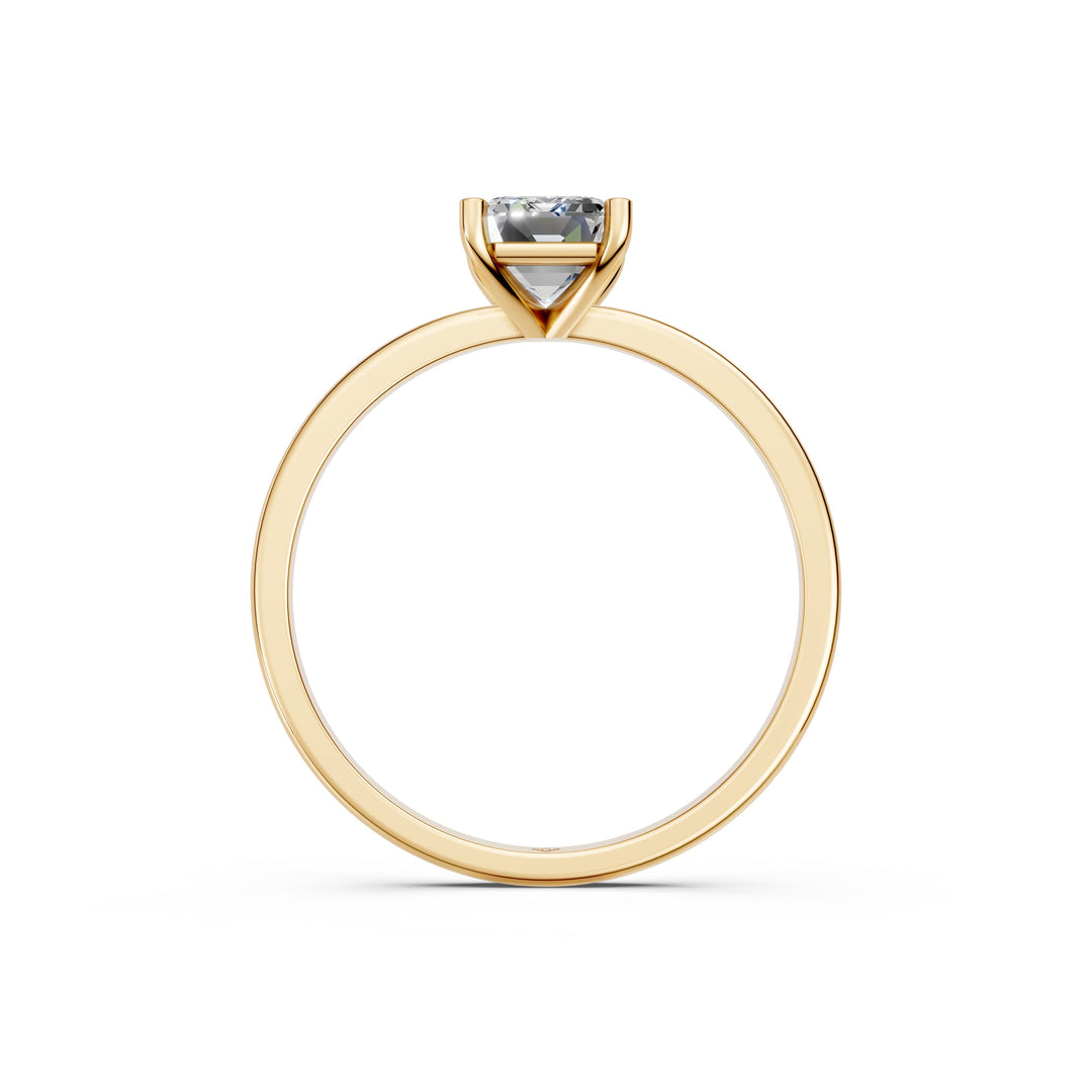 Faria Emerald Solitaire Diamond Womens Ring