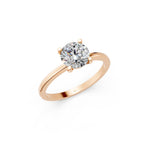 Load image into Gallery viewer, Evara Round Solitaire Diamond Womens Ring
