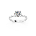 Load image into Gallery viewer, Evara Round Solitaire Diamond Womens Ring
