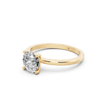 Load image into Gallery viewer, Evara Round Solitaire Diamond Womens Ring
