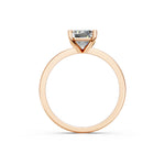 Load image into Gallery viewer, Eshia Emerald Solitaire Diamond Womens Ring
