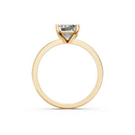 Load image into Gallery viewer, Eshia Emerald Solitaire Diamond Womens Ring

