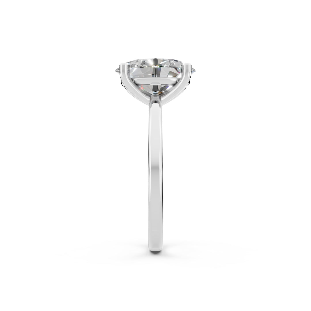 Esha Oval Solitaire Diamond Womens Ring