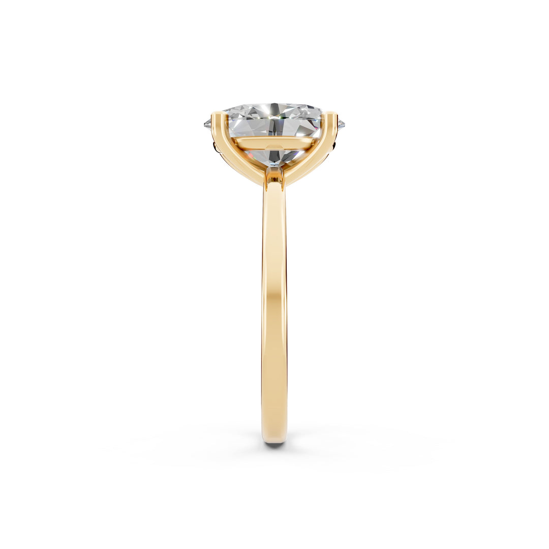 Esha Oval Solitaire Diamond Womens Ring
