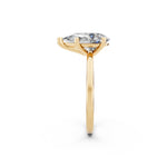 Load image into Gallery viewer, Erina Pear Solitaire Diamond Womens Ring
