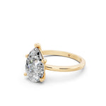 Load image into Gallery viewer, Erina Pear Solitaire Diamond Womens Ring
