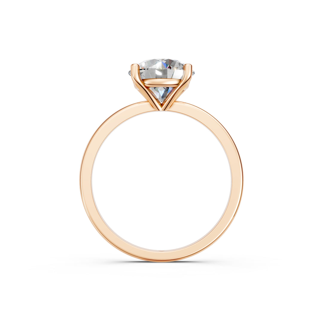 Eraza Round Solitaire Diamond Womens Ring