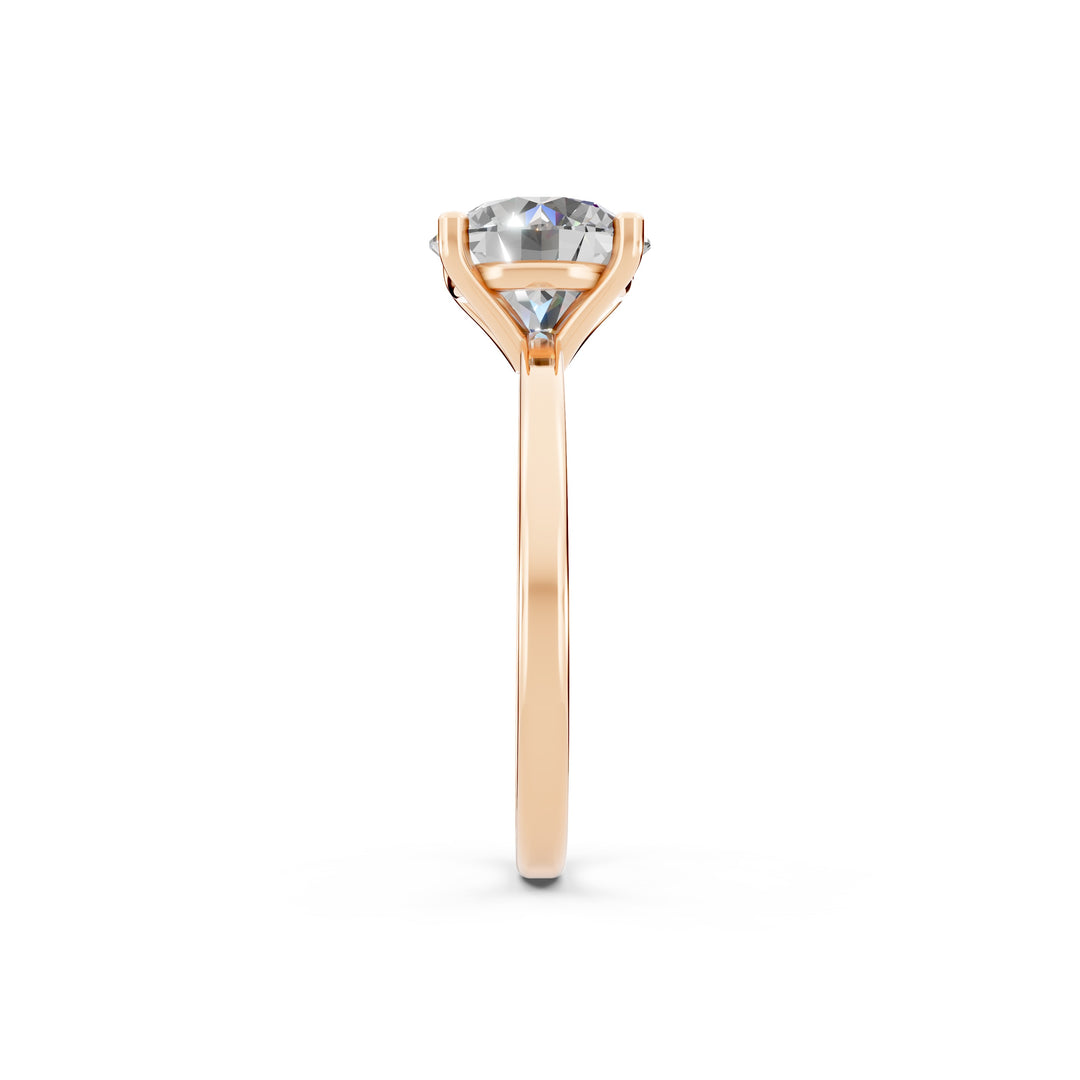 Eraza Round Solitaire Diamond Womens Ring
