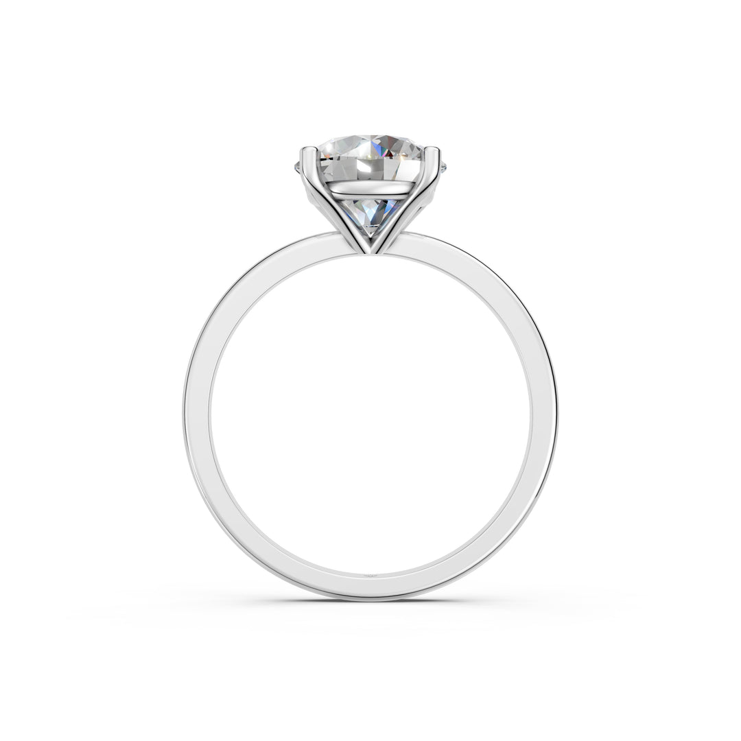 Eraza Round Solitaire Diamond Womens Ring