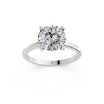 Load image into Gallery viewer, Eraza Round Solitaire Diamond Womens Ring
