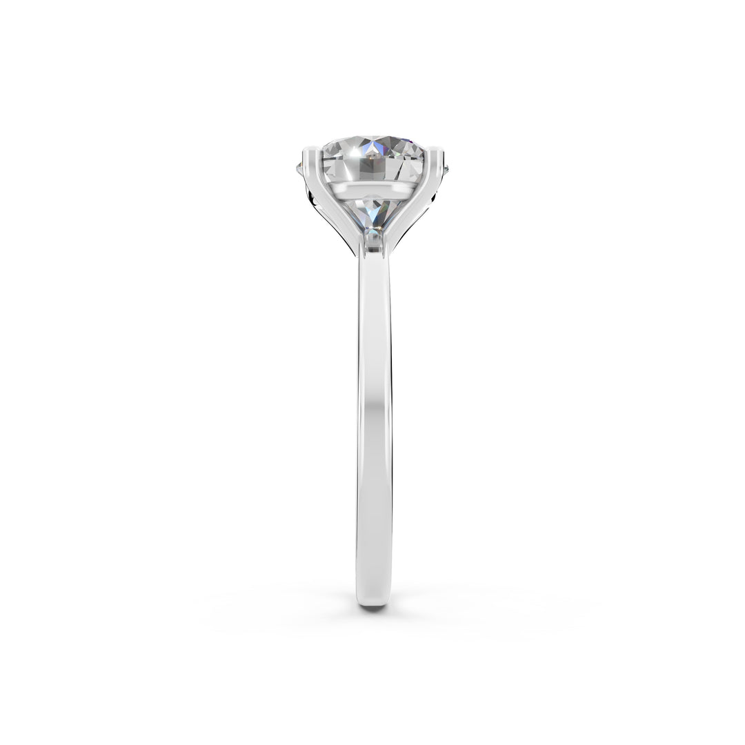 Eraza Round Solitaire Diamond Womens Ring
