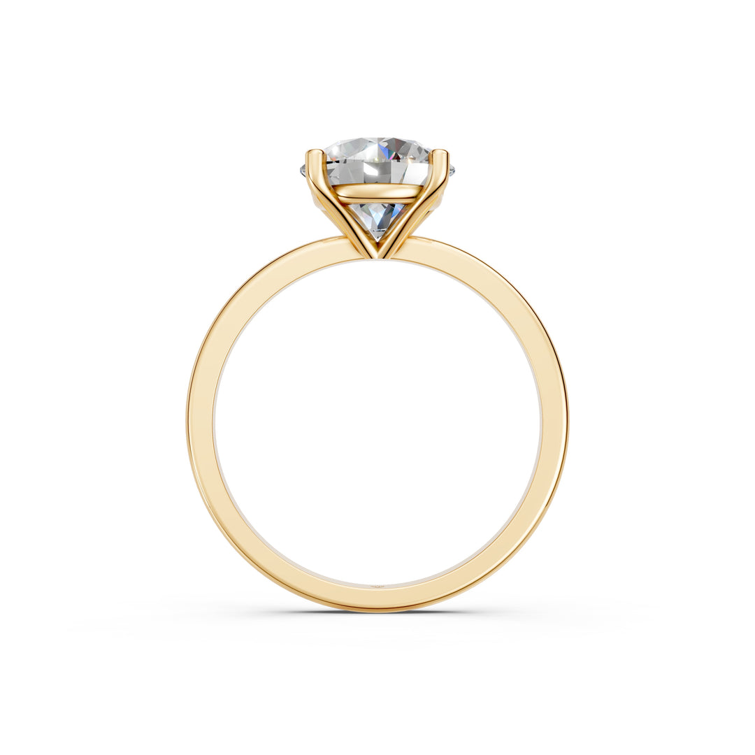 Eraza Round Solitaire Diamond Womens Ring