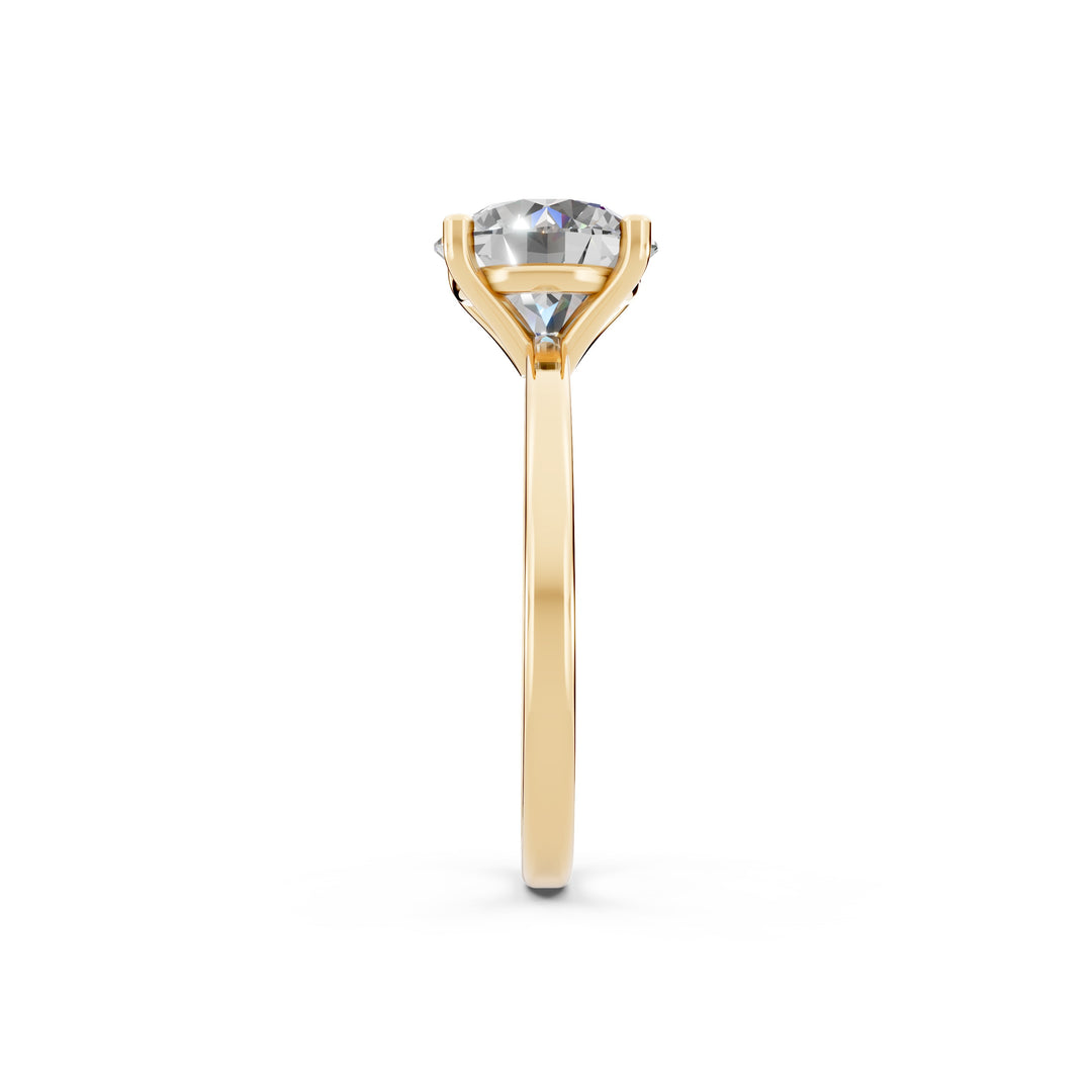 Eraza Round Solitaire Diamond Womens Ring
