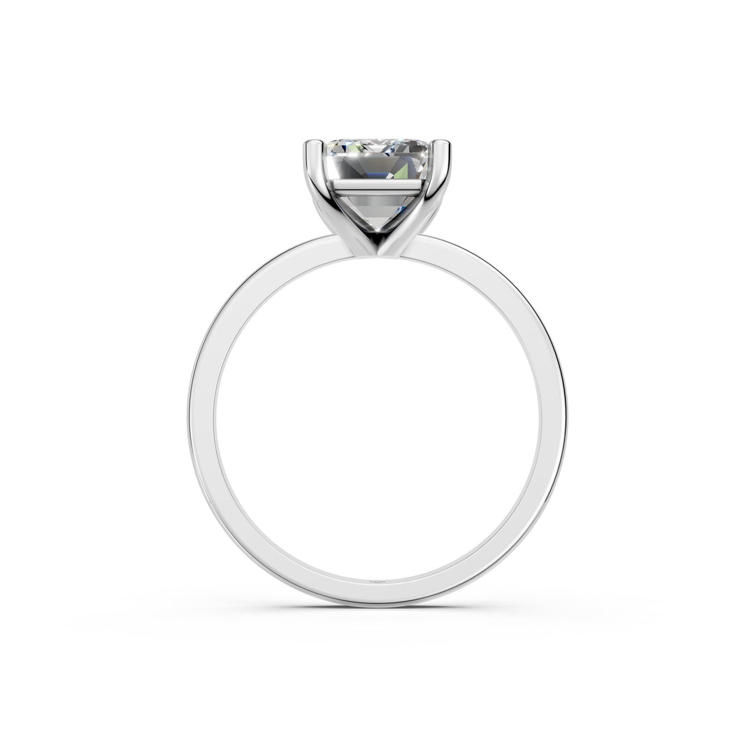 Enira Emerald Solitaire Diamond Womens Ring
