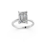 Load image into Gallery viewer, Enira Emerald Solitaire Diamond Womens Ring
