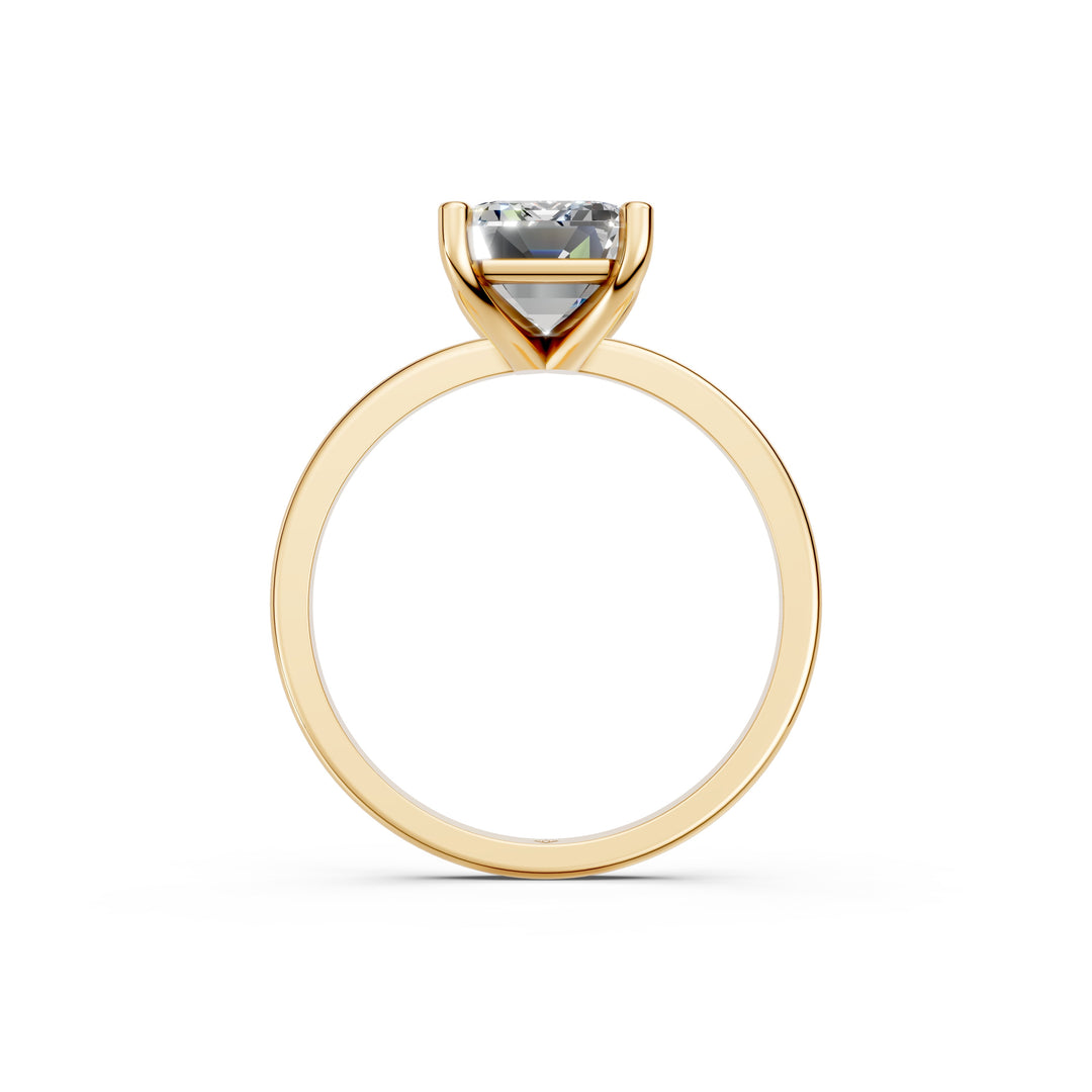 Enira Emerald Solitaire Diamond Womens Ring