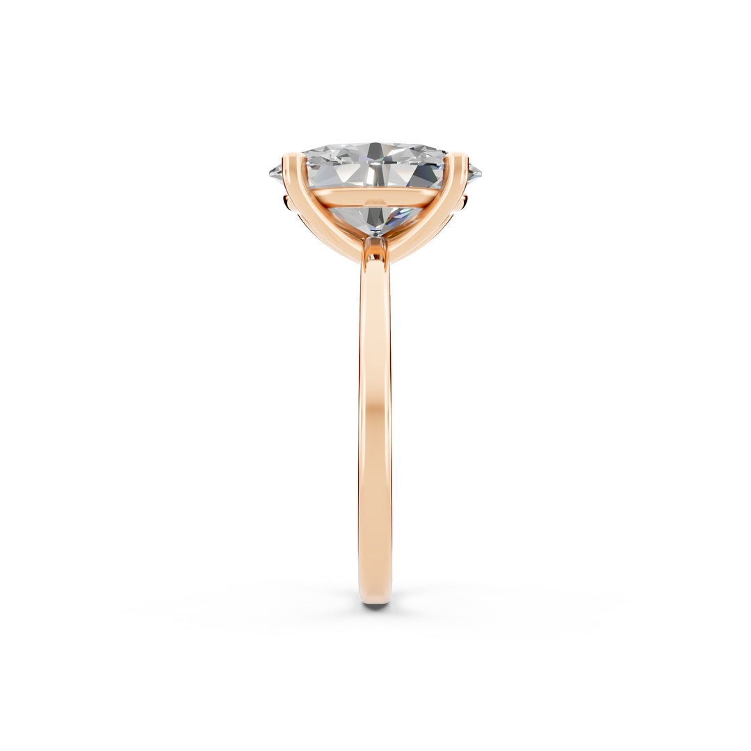 Enaya Oval Solitaire Diamond Womens Ring