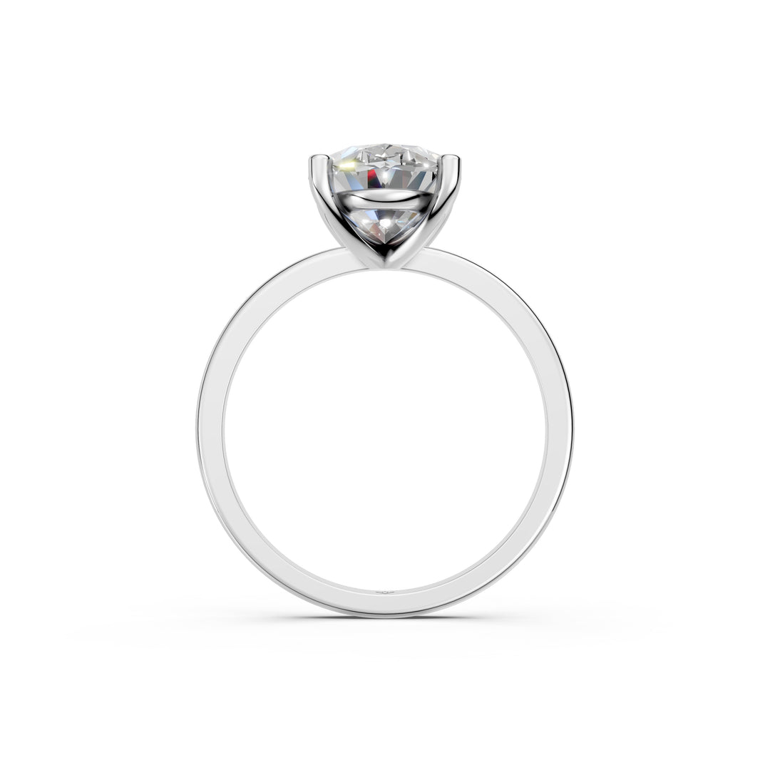 Enaya Oval Solitaire Diamond Womens Ring