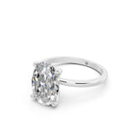 Load image into Gallery viewer, Enaya Oval Solitaire Diamond Womens Ring
