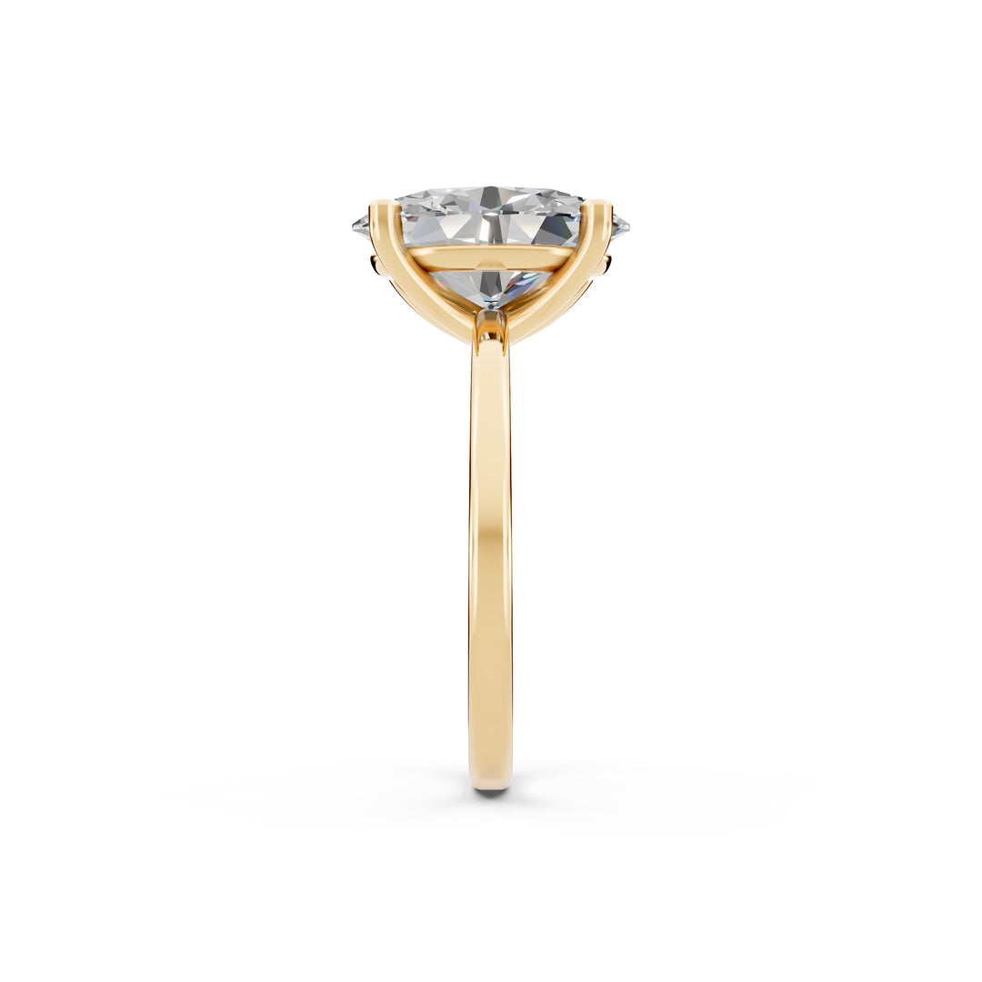 Enaya Oval Solitaire Diamond Womens Ring