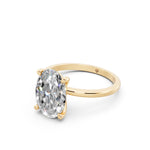 Load image into Gallery viewer, Enaya Oval Solitaire Diamond Womens Ring
