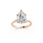 Load image into Gallery viewer, Emira Pear Solitaire Diamond Womens Ring
