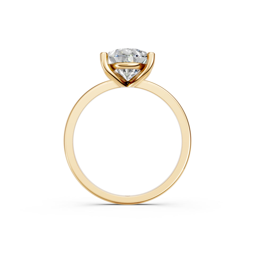 Emira Pear Solitaire Diamond Womens Ring