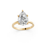 Load image into Gallery viewer, Emira Pear Solitaire Diamond Womens Ring
