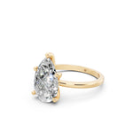 Load image into Gallery viewer, Emira Pear Solitaire Diamond Womens Ring
