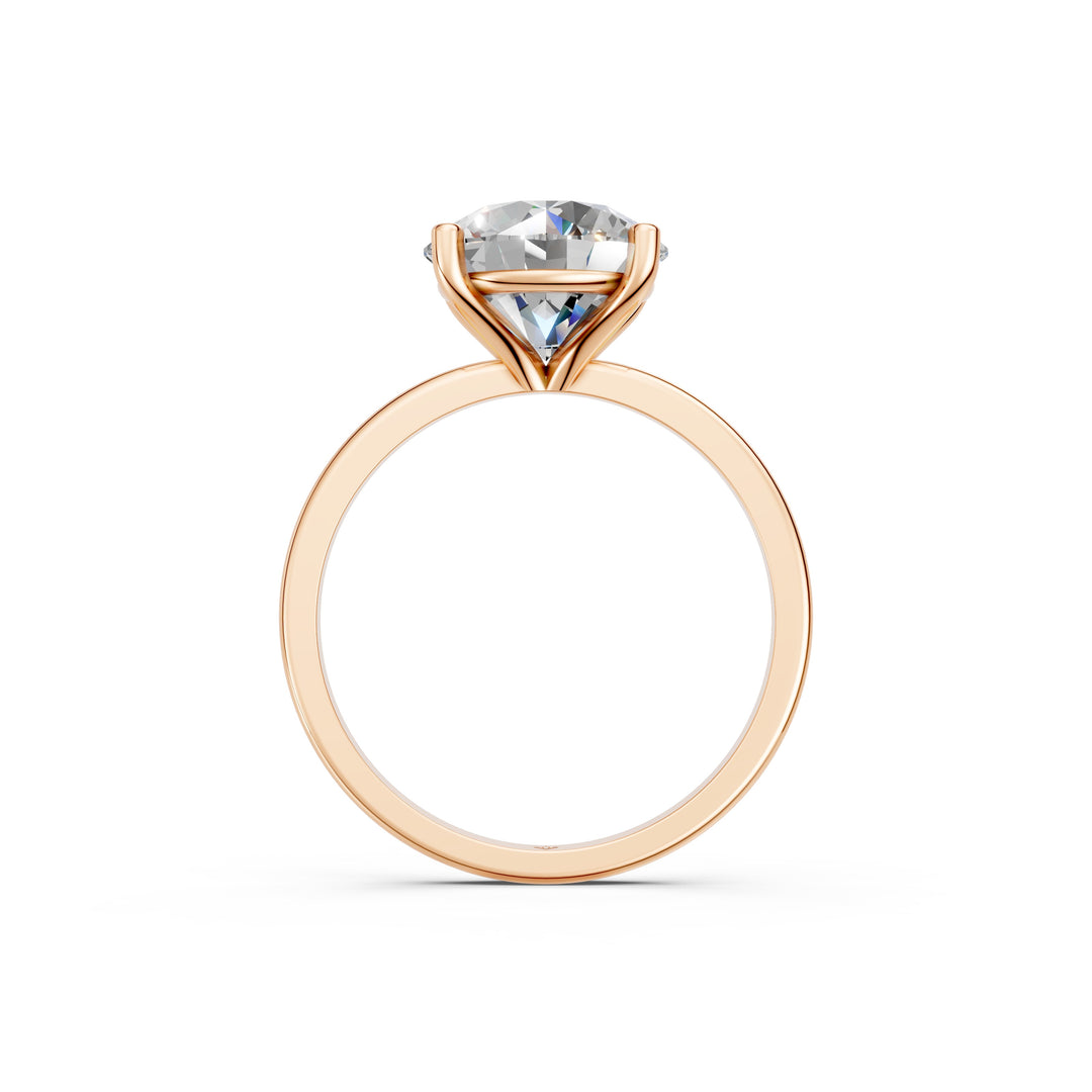 Emara Round Solitaire Diamond Womens Ring