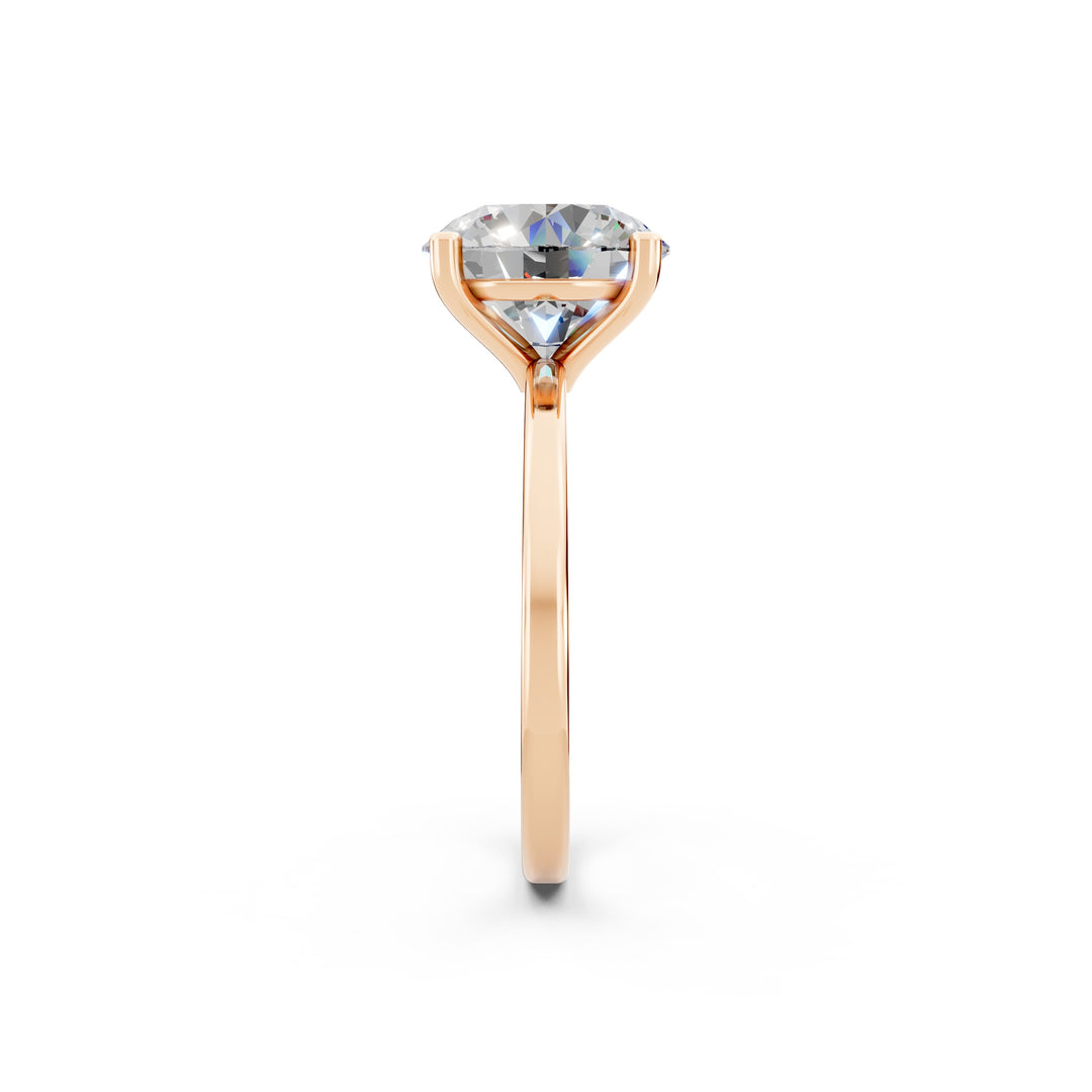 Emara Round Solitaire Diamond Womens Ring