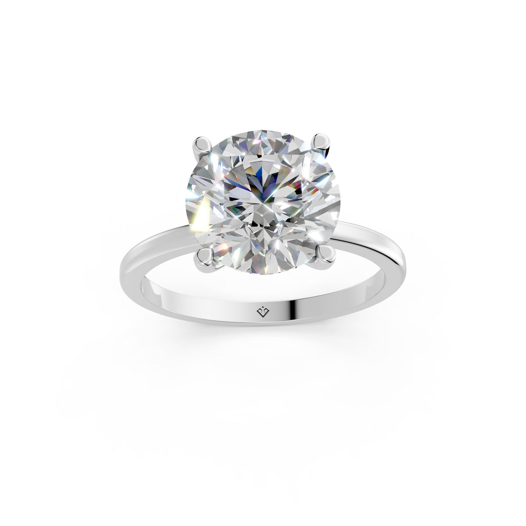 Emara Round Solitaire Diamond Womens Ring