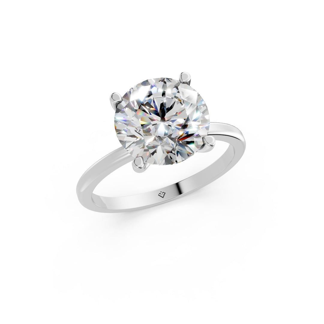 Emara Round Solitaire Diamond Womens Ring