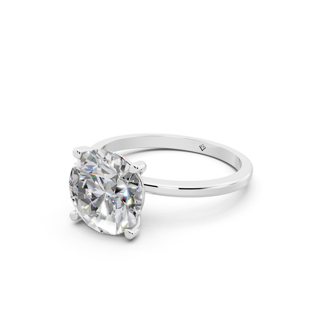 Emara Round Solitaire Diamond Womens Ring