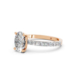 Load image into Gallery viewer, Elora Oval Solitaire Diamond Womens Ring
