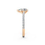 Load image into Gallery viewer, Elira Pear Solitaire Diamond Womens Ring

